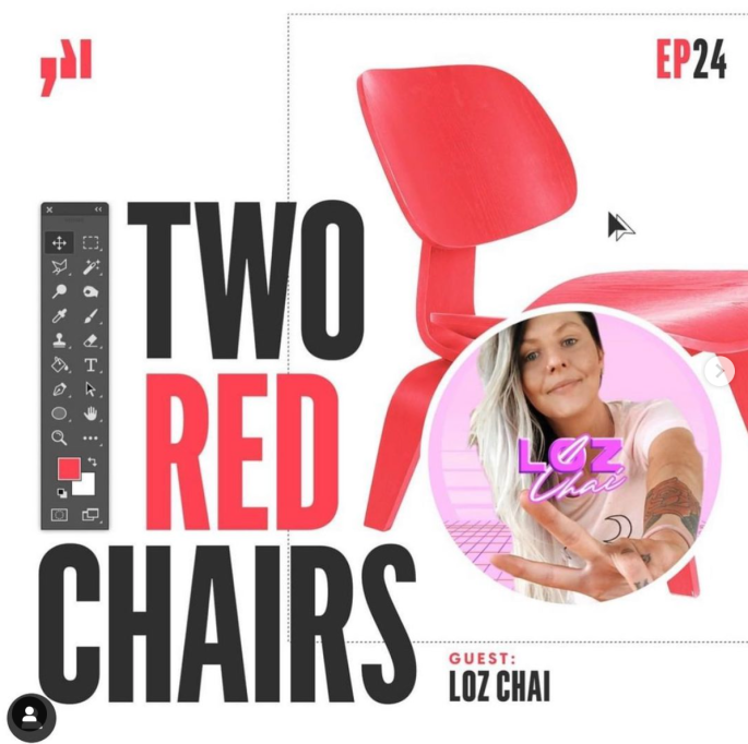 Podcast Episode Self taught creative turned designer with Loz Chai